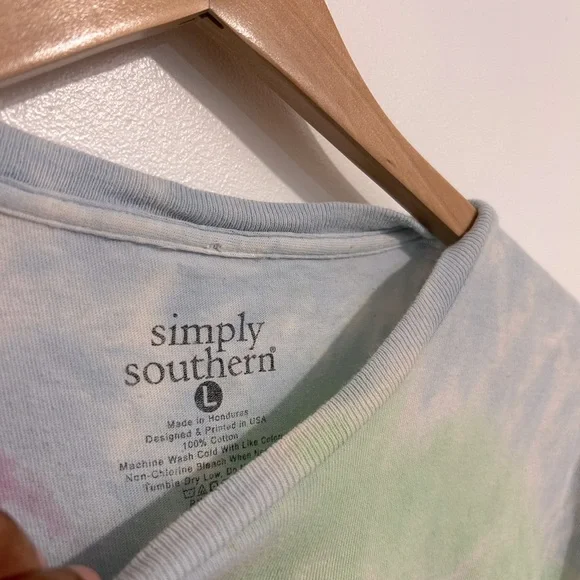 Simply Southern Pastel Tie-Dye Tee - Picture 2 of 4